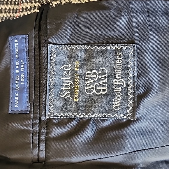 AUTHENTIC Vintage Burberry Herringbone Coat Dinner Jacket Business Elegant Luxe - Picture 10 of 15